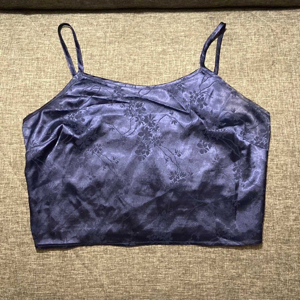 Silky Cropped Tank Top